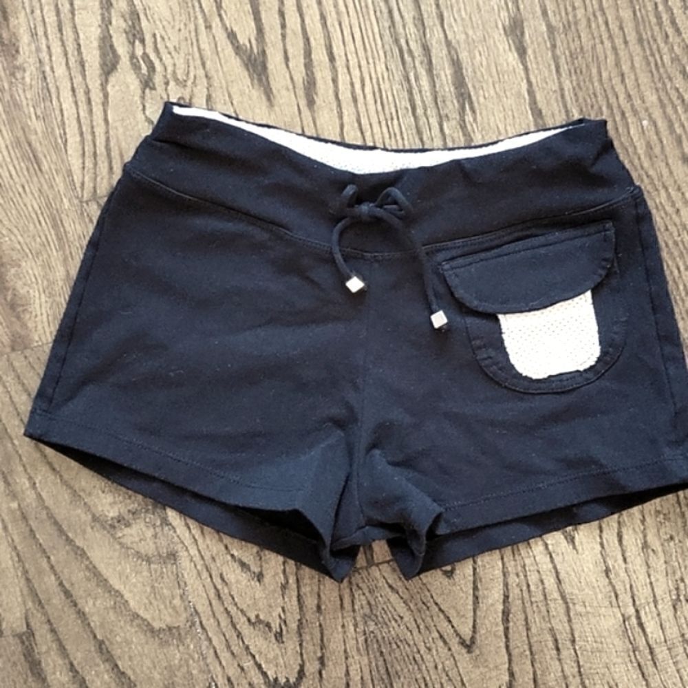 Blue Fish Black Athletic Shorts